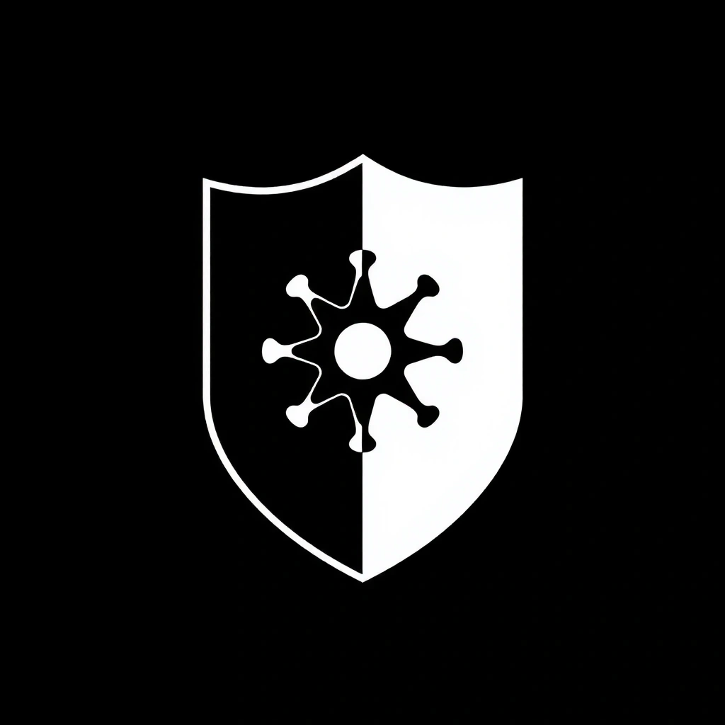 Escudo protector, simbolizando un sistema inmune fuerte