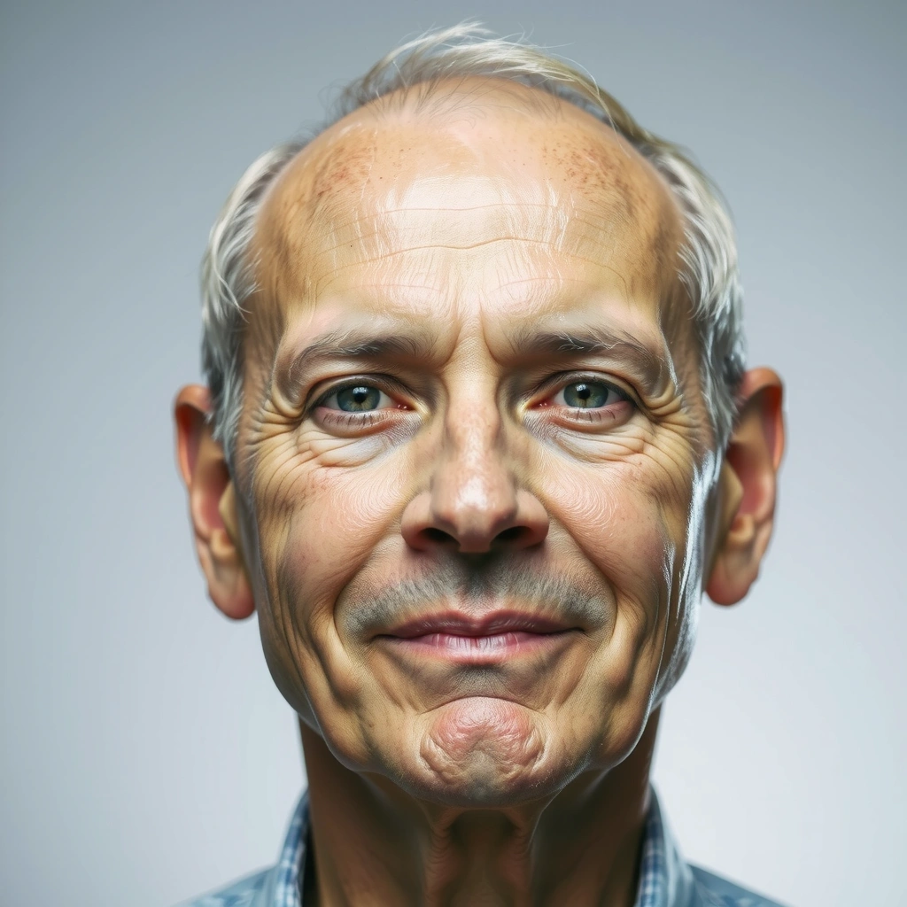 Retrato de un hombre mayor con aspecto saludable