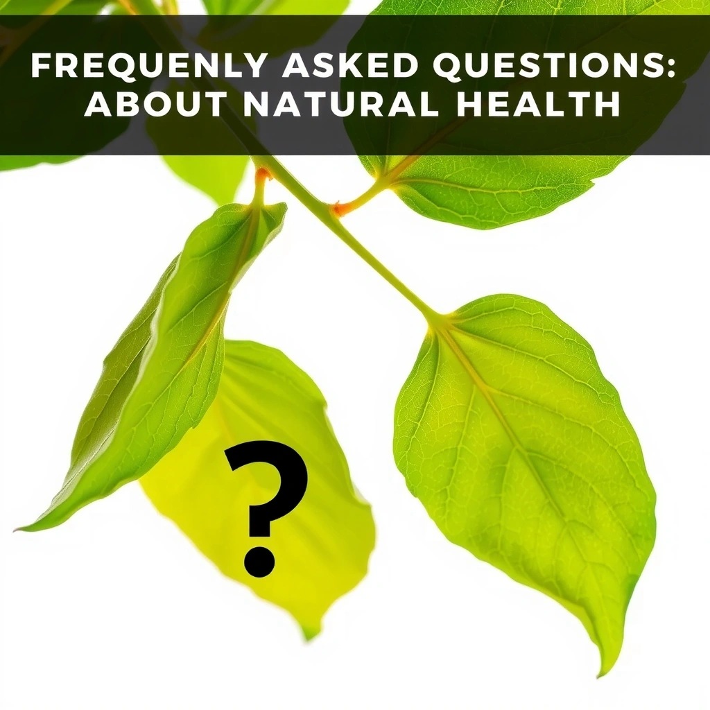 Signo de interrogación grande y estilizado con hojas alrededor, representando preguntas frecuentes.